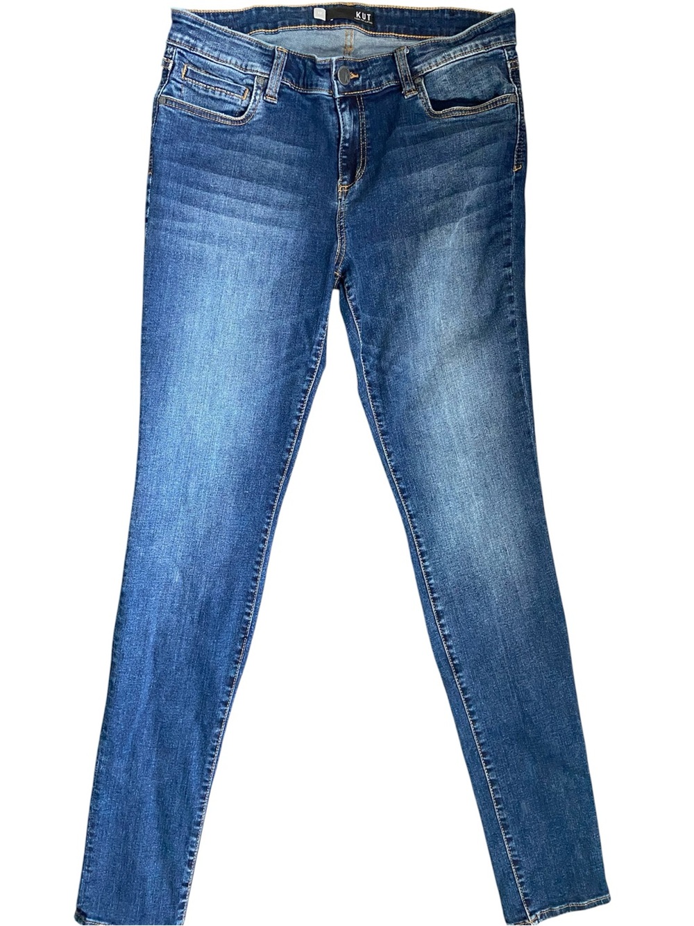 KUT from the Kloth Toothpick Skinny Jeans Dark Wash Stretch Denim Size 12